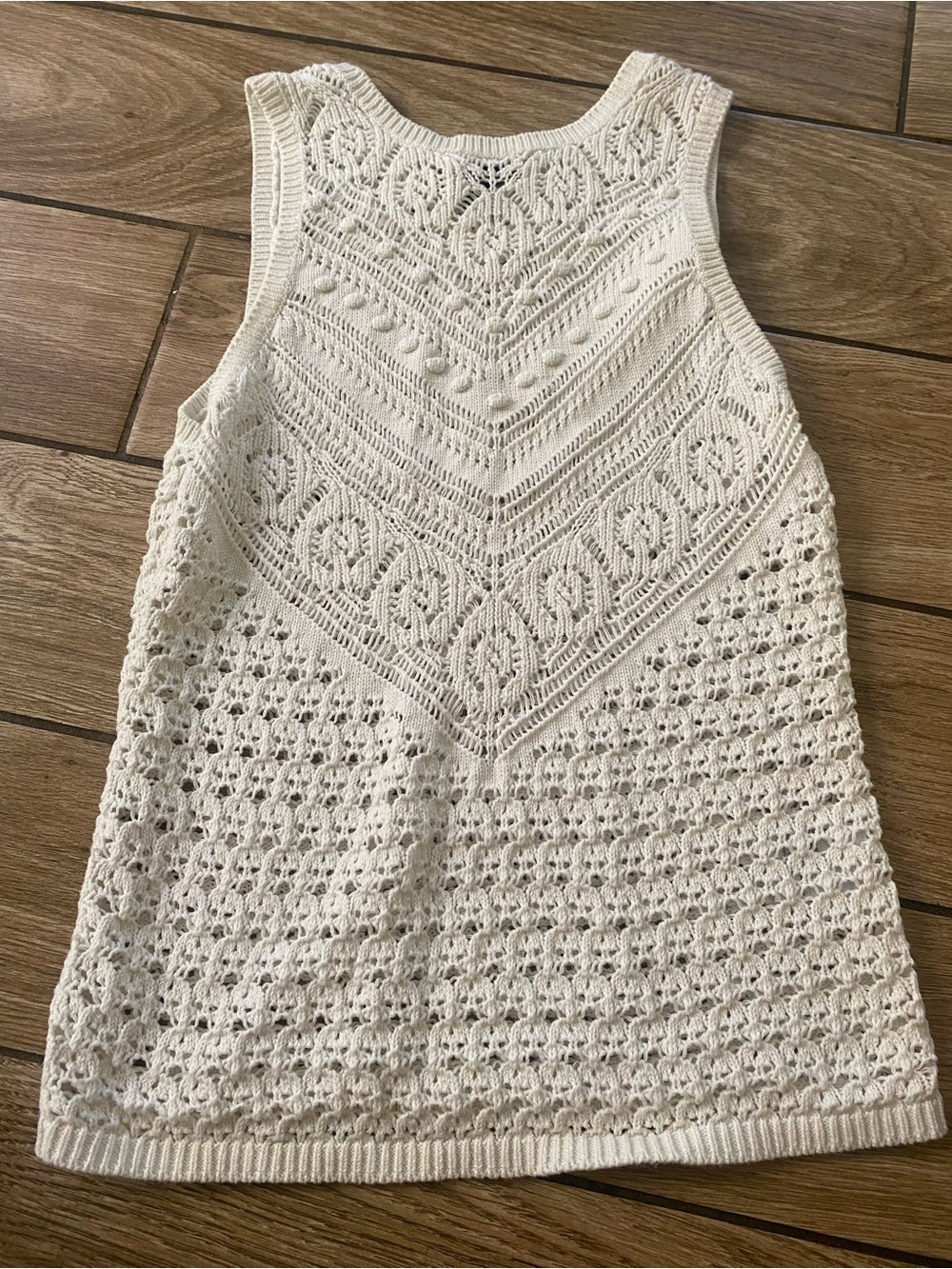 INC International Concepts Crochet Knit Tank Top